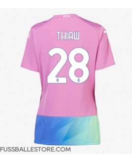 Günstige AC Milan Malick Thiaw #28 3rd trikot Damen 2023-24 Kurzarm